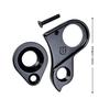 Machined Aluminum Rear Shifting Hanger, Part 10240 H695 with Frame Opening, Bushing Connection, Screw Mounting Point, and Included Screw