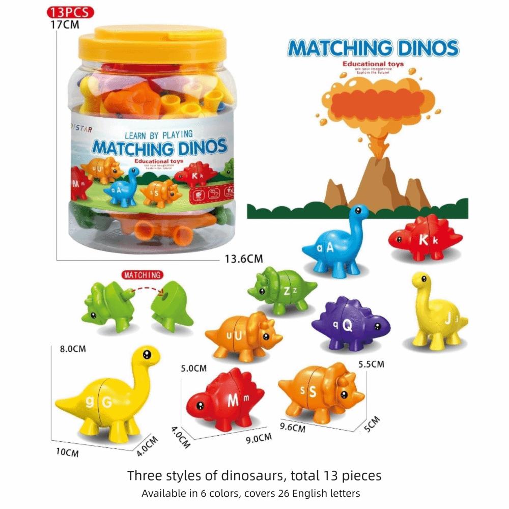 Double-Sided Letters Matching Letters Toy Hand-Eye Coordination Montessori Toy  Animals Game