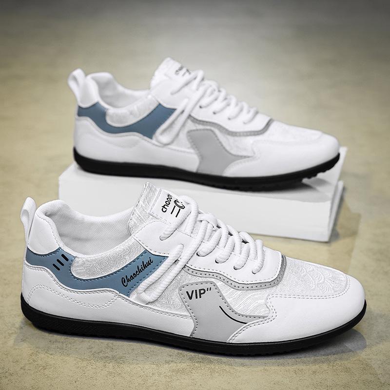 Fashion Men's Sneakers Summer New Outdoor Recreational Driving Shoes Lace-up Classic Mesh Shoes Men's Breathable Low-top Board Shoes