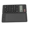 Office Desk Calcultor Solar Powered Multifunctional Pocket Desktop Calculator with Writing Tablet Black
