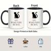1pc Black Cat Coffee Cups 11oz Ceramic Water Cup Summer Winter Drinkware Birthday Thanksgiving Christmas Gifts for Kitten Lovers