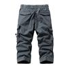 Men's Versatile Casual Functional Workwear Cropped Trousers Loose Straight Multi-pocket Pants
