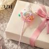Seasonal Party Table Decorations Christmas Foam Ornament, Large Candy Cane Lollipop Gingerbread Gift Box Kids Safe Holiday Tree Hanging Decoration