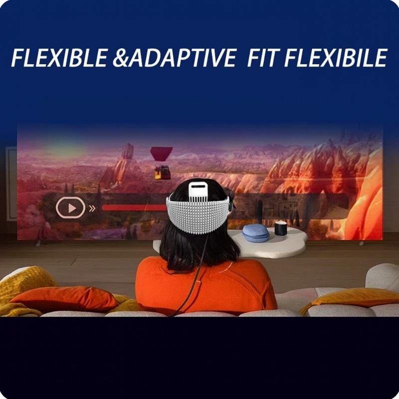 Adjustable Head Strap For VR Glasses With Breathable Memory Foam Padding Lightweighted Headband