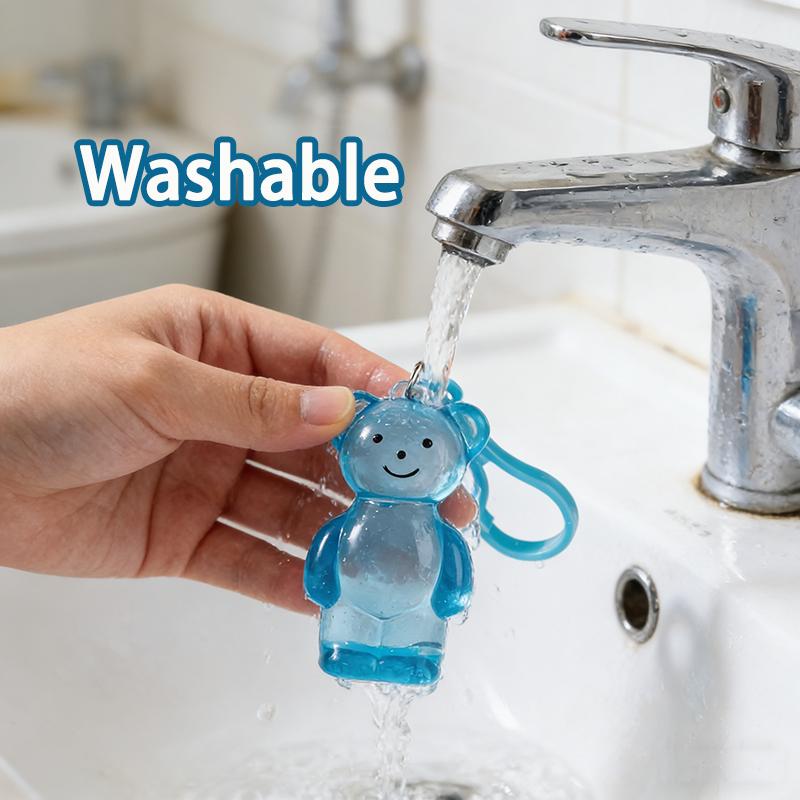 Bear Mochi Squishy Jelly Candy Bear Squishy Tabas Squeeze Anti Stress Ball Fidget Toy Pendant Keychain Bag Charm Surprise Gift