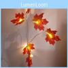 Christmas Pendant Maple Leaves Lighted Fall Garland 102030 Led String Lights