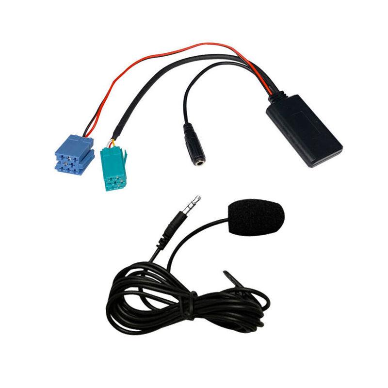Biurlink Car Bluetooth Module AUX Adapter MIC Handsfree MINI ISO 6Pin AUX Cable for Renault Updatelist Radio