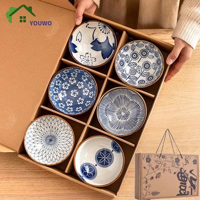 Japanese Style Ceramic  Bowl Set Kitchen Noodle Bowl Tableware Set Microwave Safe Gift Box