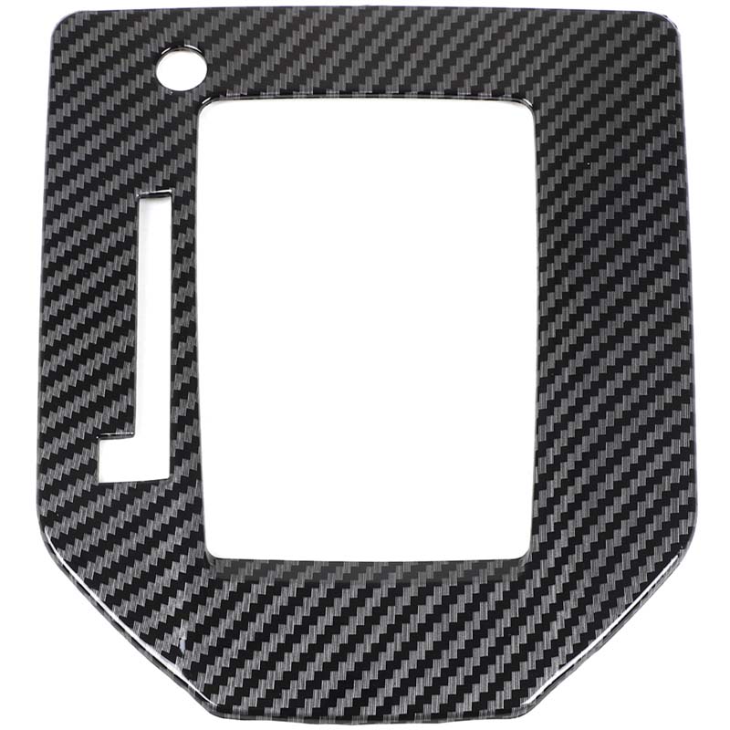 For Subaru XV 2018-2021 center console gear decorative frame, gear decorative cover, auto parts, carbon fiber pattern ABS carbon fiber