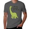 All My Friends Are Dead Dinosaur Tshirt Trendy Pattern Tshirt For Unisex