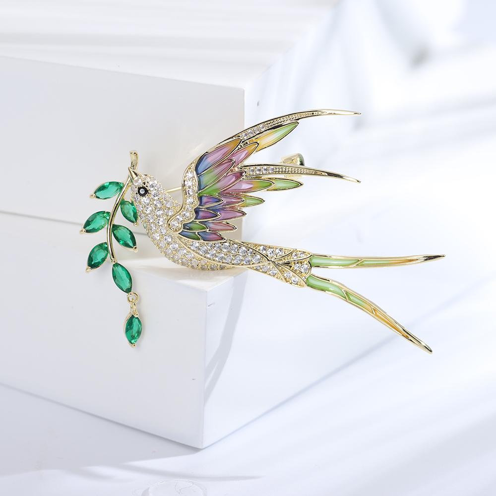 Strass Ukrainische Friedenstaube Broschen für Frauen Unisex Tier Vogel Anstecknadeln Event Lustig Luxus Geschenke Neues Jahr Freunde Dekoration