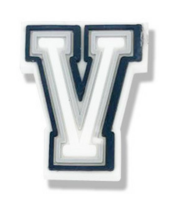 Black & White Letter Series PVC Clog Shoe Charms - Soft Rubber Shoe Flowers & Accessories