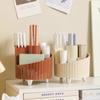 New Design Makeup Brushes Holder Organizer Multi-Functional Desk Storage Cosmetics Eyebrow Pencil Holder Jewelry Container