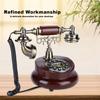 Retro Vintage Wired Corded Telephone Landline FSKDTMF Telephone Line Powered Hotel Office Home