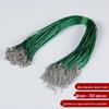 Black Leather Necklace Cord with Lobster Clasp for DIY Jewelry