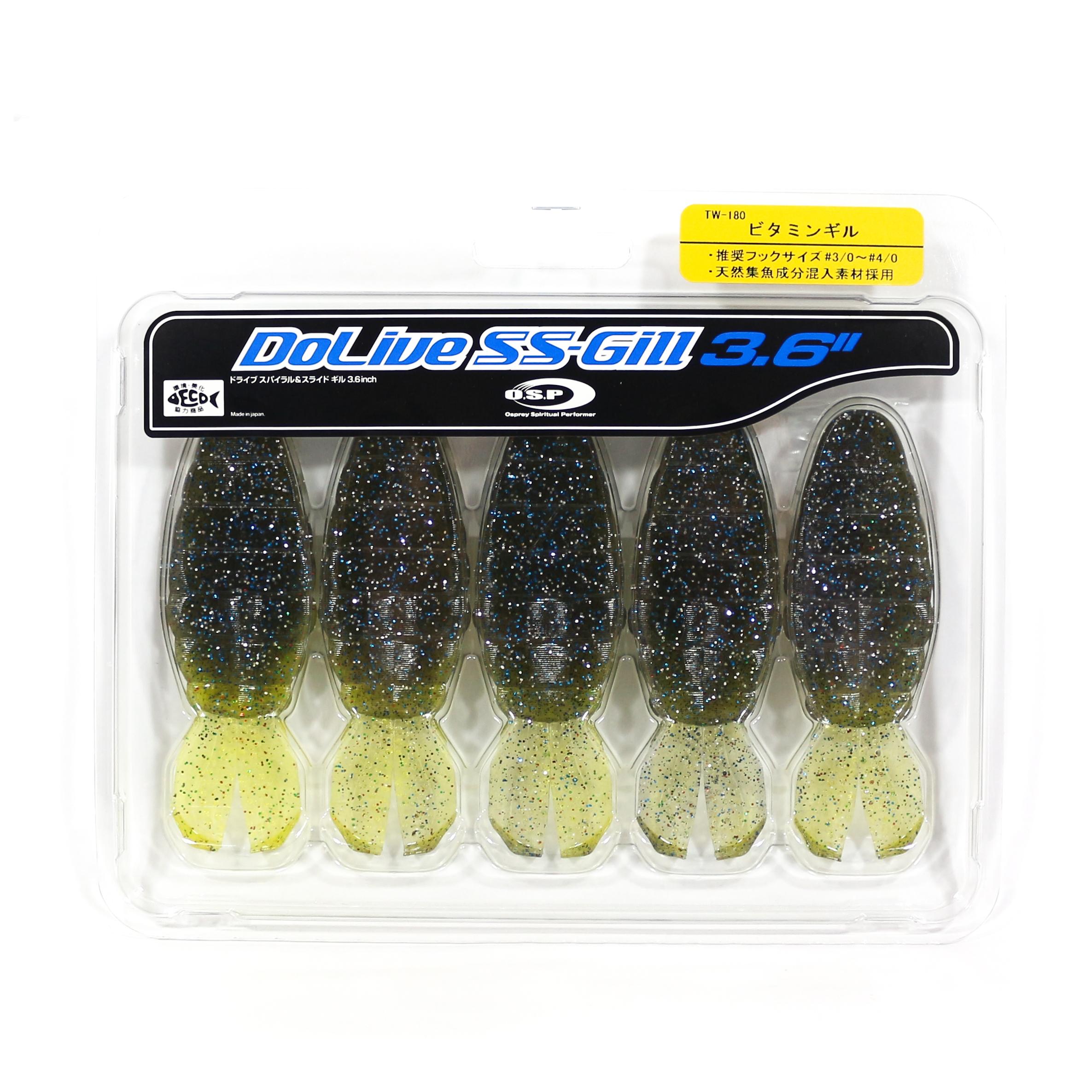 

Мягкая приманка OSP Dolive SS Gill 3,6 дюйма TW-180 (3754)