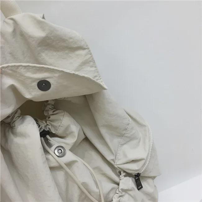 Introducing the New Simple Nylon Drawstring Backpack: a Spacious, Versatile Bag Perfect for Students, Leisure Trips, and Sports Activities.