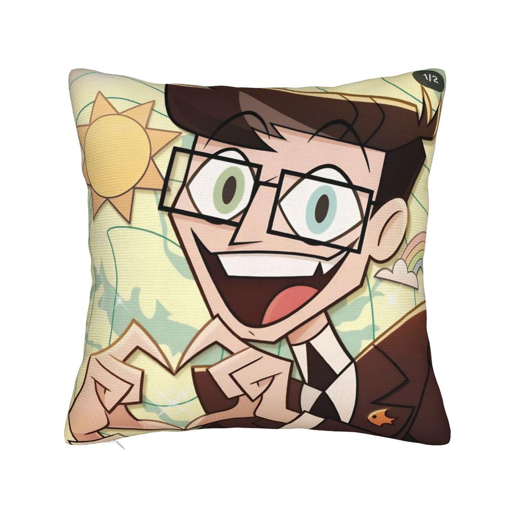 R-Radiostatic Vox Alastor Pillow Cover Accessories Printing Cushion Cover Decorations Pillow Case Cover Home Multiple Sizes