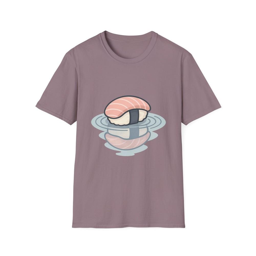 

Unisex Softstyle T-Shirt Minimalist Salmon Nigiri Peaceful Sushi Tee S