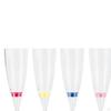 6x Champagne Flutes Drinkware Set Plastic LED Cocktail Cup Glassware Wine Glasses Toasting