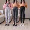 Maternity Pants Spring, Autumn and Winter Outer Wear Fleece Thickened Sports Casual Sweatpants Loose Large Size