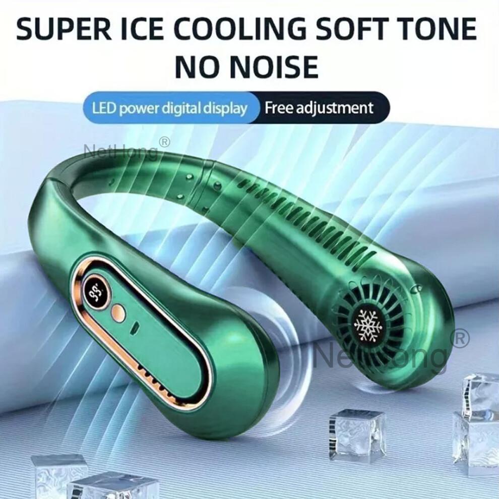 Bladeless Neck Fan - USB Rechargeable Hands-Free Office & Outdoor Use