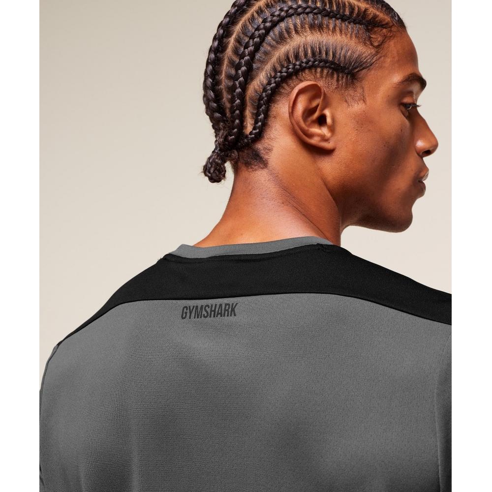 Gymshark Arrival Block T shirT Dark Grey A3b6e Gb7h