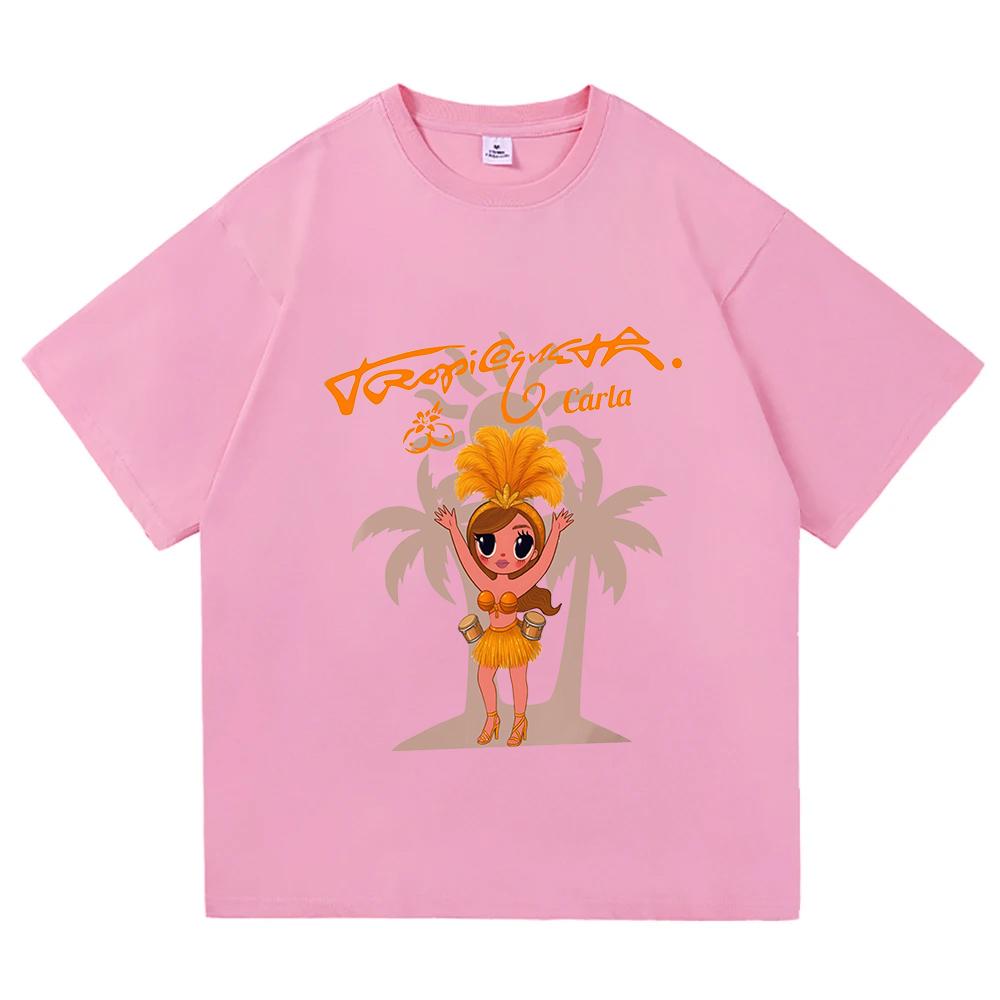 KAROL G Tropicoqueta T-shirt Short Sleeve Cotton Women Tshirts Casual 2025 Album Graphic Print T Shirt Singer Fashion Girl Tees