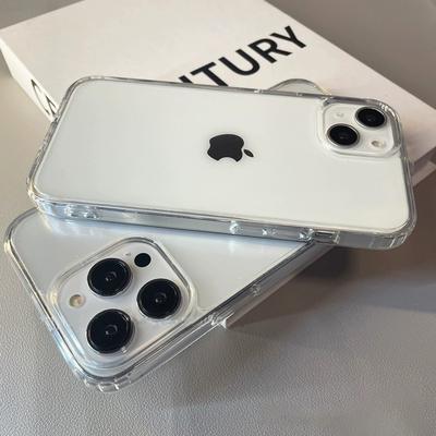 IPhone 16 15 14 13 12 11 Pro Max XS X XR Mini için Lüks Şeffaf Yumuşak Akrilik Telefon Kılıfı Darbeye Dayanıklı Koruyucu Kapak