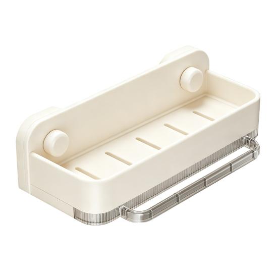 Küchenregal mit Saugnäpfen Spülbecken-Organizer mit Abtropfschale Handtuchhalter Multifunktionales Langlebiges Regal für Küche Badezimmer