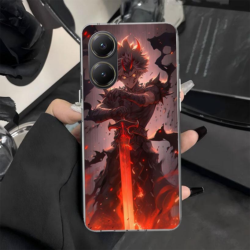 Black C-Clovers Anime Phone Case for Xiaomi Poco X7 X6 X5 X3 Pro F7 Ultra F6 F5 F4 Gt X4 Nfc M6 M5S M4 M3 M5 Soft Silicone Cover