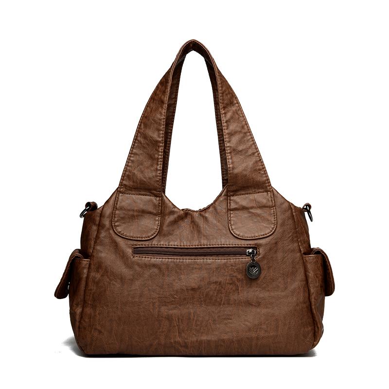 Vintage Leather Hobo Bag for Women Large Capacity Shoulder Bag Women Bags Ladies Leather Messenger Bags