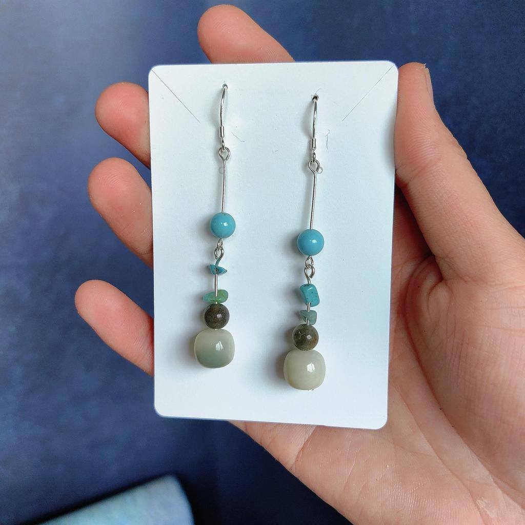 Fruit Earrings - Handmade Natural Dried Fruit Earrings, Retro Chinese Medicine Ethnic Style, for Women.