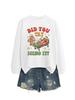 Autumn/Winter Christmas Pattern Round Neck Long Sleeve Hoodie