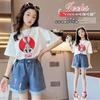 Neue Mädchen Jeansrockhosen Sommer Ausländische Shorts Kinder Faltenhosen Mode Koreanische Version von Kinderkleidung
