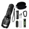 High Power Led Flashlight Camping Torch 5 Lighting Modes Aluminum Alloy Zoomable Light Waterproof External 18650 Battery Lantern