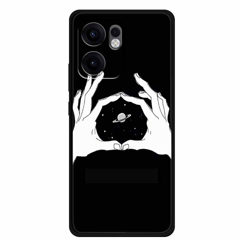 Phone Case For OPPO Reno 13F Case 13 F Coque Black Silicone Soft TPU Back Cover Bag For OPPO Reno13F A5x Case Protective Shell