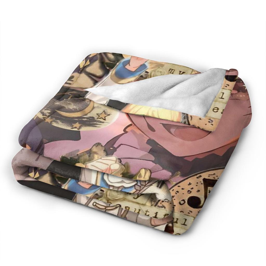 Tsukasa Tenma Warme Decke Camping Plüsch Bettwäsche Überwürfe Street Trend Schlafzimmer Flanell Tagesdecke Sofa Bettbezug