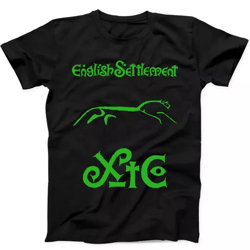 

XTC English Settlement New Wave Rock Music Gift Tee Black T Shirt 111 4XL