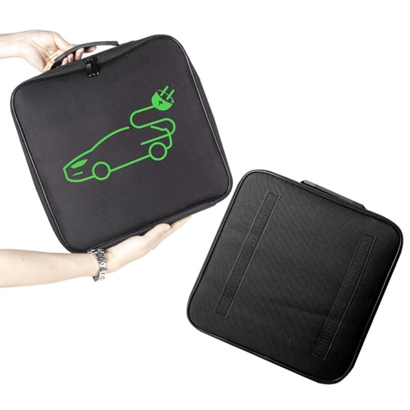 Electric Car Charger Storage Pouch With Shockproof Layer And Zipper Closure Electric Car Charger Organizer