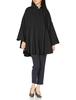 Double Standard Clothing Free Size Water-Repellent Poncho, 0207-240-203, Women's, Black, Japan,