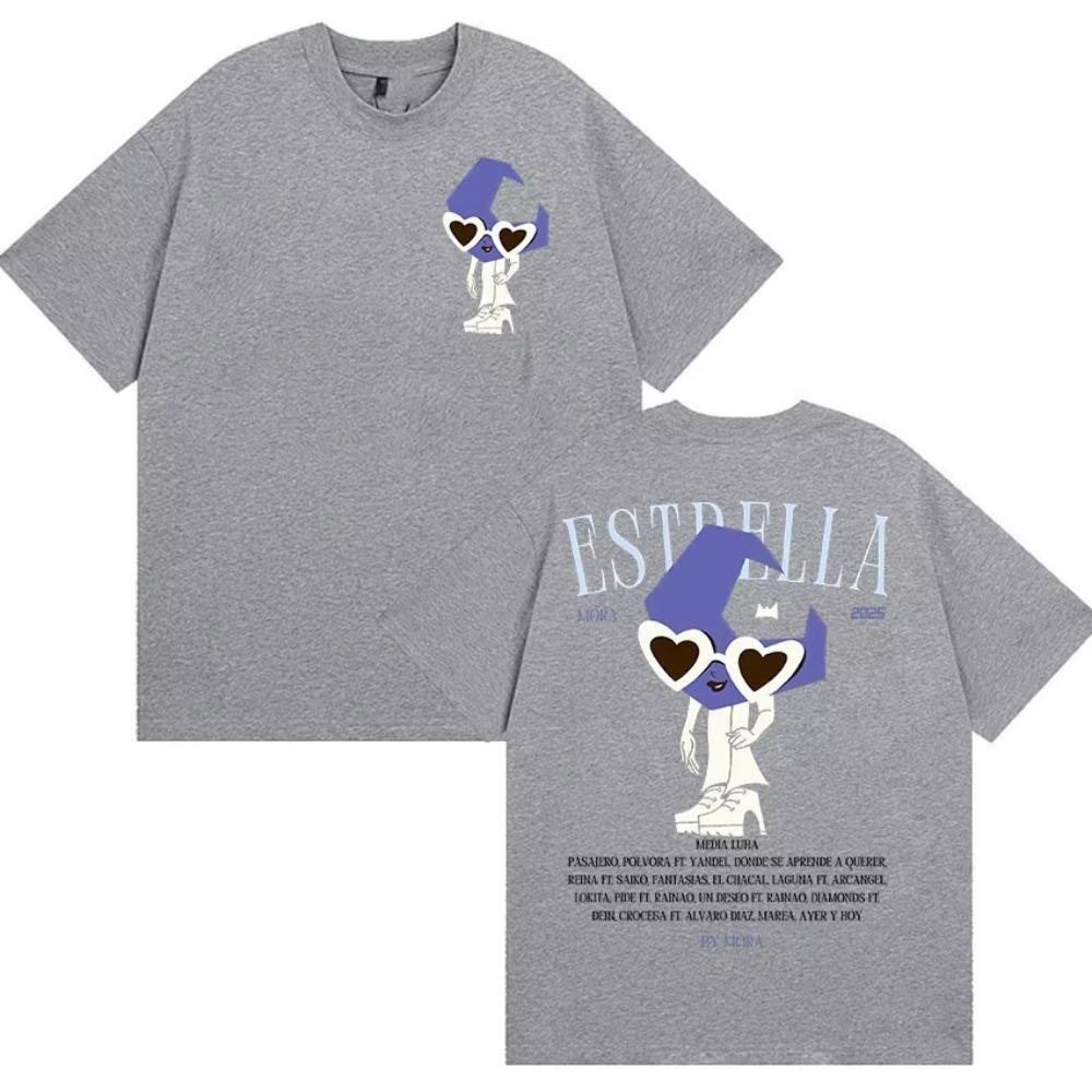 Rapper MORA Album 2025 Merch T Shirt Men's Retro O-Neck  Short Sleeve T-shirts Summer Casual High Quality Fashion T-shirt