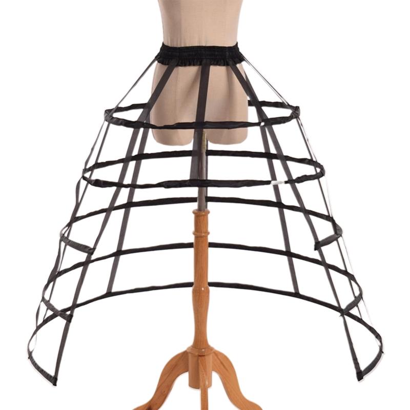 Petticoat Cage Crinoline Half Slips Wedding Accessories 2/3/4/5 Hoops 50s Vintage Short / Long Underskirt for Women