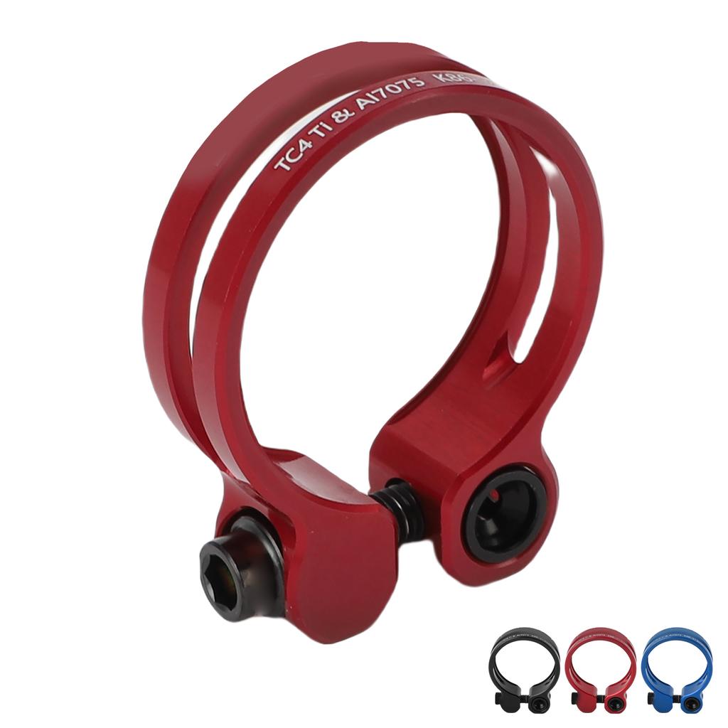 31,8 mm Fahrradsattelklemme Aluminiumlegierung Hohl Sattelrohrklemme für Mountainbike Rennrad