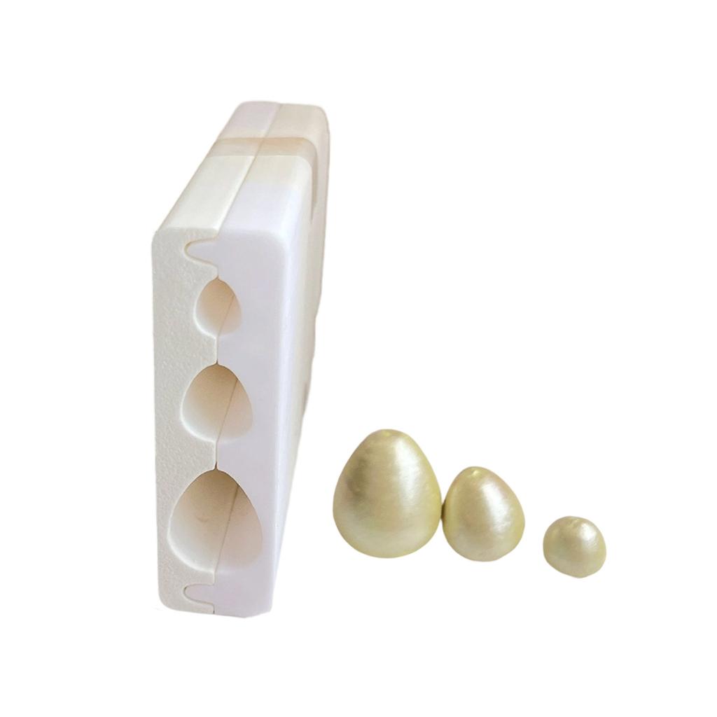 Polymer Clay Perlenroller zum Basteln von runden und eiförmigen Perlen mit 3 Größenoptionen Schmuckherstellungswerkzeug Langlebige PLA-Form
