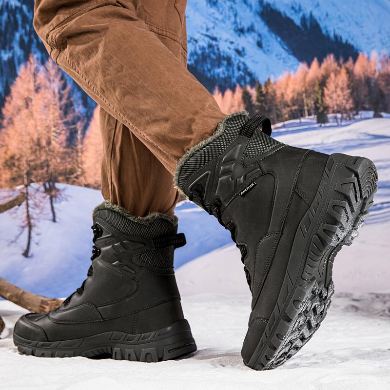 Men Warm Lined Outdoor Hiking Shoes Outdoor Shoes Everyday Walking and Casual Wear Commuting and Travel Daily Wear Sizes 39-47