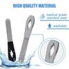 Professional Nail File Double Sided 2PCS Stainless Steel High Quality Pedicure Metal File Polish Remover Buffer Finger Toe Tools