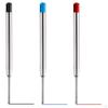 24x Rotating Ballpoint Pen Refills Metal Replace G2 Supplies for Students