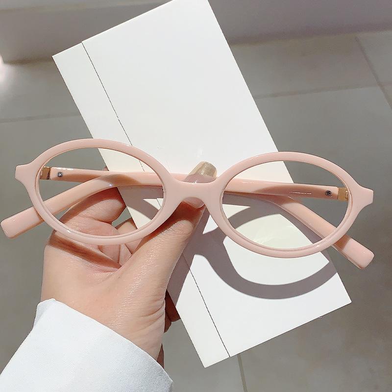 Vintage Anti Blue Light Oval Glasses Women Men Luxury Designer Myopia Prescription Eyeglasses Small Frame