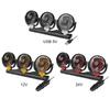 3 Head Automotive Air Fan USB 5V/12V/24V Car Cooling Fan 360° Adjustable Auto Air Circulation Fan for Vehicles RVs SUVs
